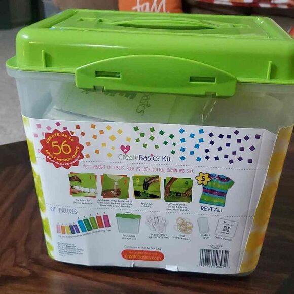 NEW CREATE BASICS TYE DYE BLOCK PARTY KIT - Picture 3 of 5